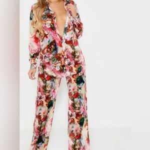 PLT Floral Print Pant Set